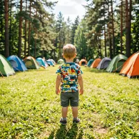 Купить готовый сайт Детский лагерь в Томске - посмотреть и заказать, недорогой шаблон сайта, цена 
